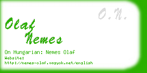 olaf nemes business card